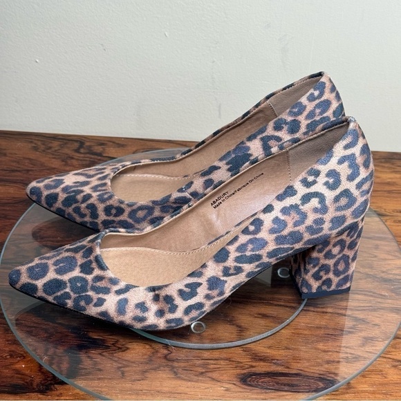 Abound Audry Block Heel Pump in Beige Leopard - Picture 4 of 15